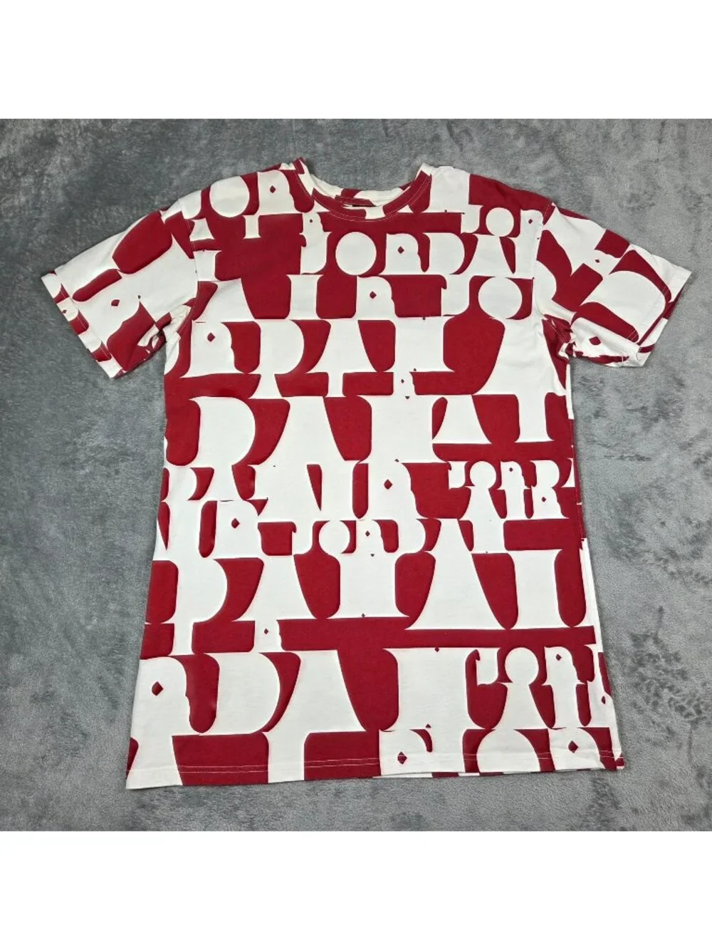 Vintage Air Jordan Shirt Mens Large Red White AOP Spellout Y2K Nike Tee